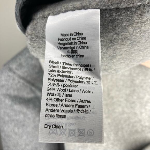 NWT J. CREW Leighton Blazer Jacket Double Faced Wool Charcoal Gray 2 - Picture 7 of 7